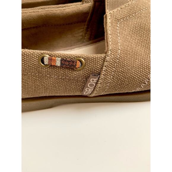 BOBS from Sketchers Brown Memory Foam 100% Leather insole Slip On Shoes Womens 6 - Picture 9 of 11